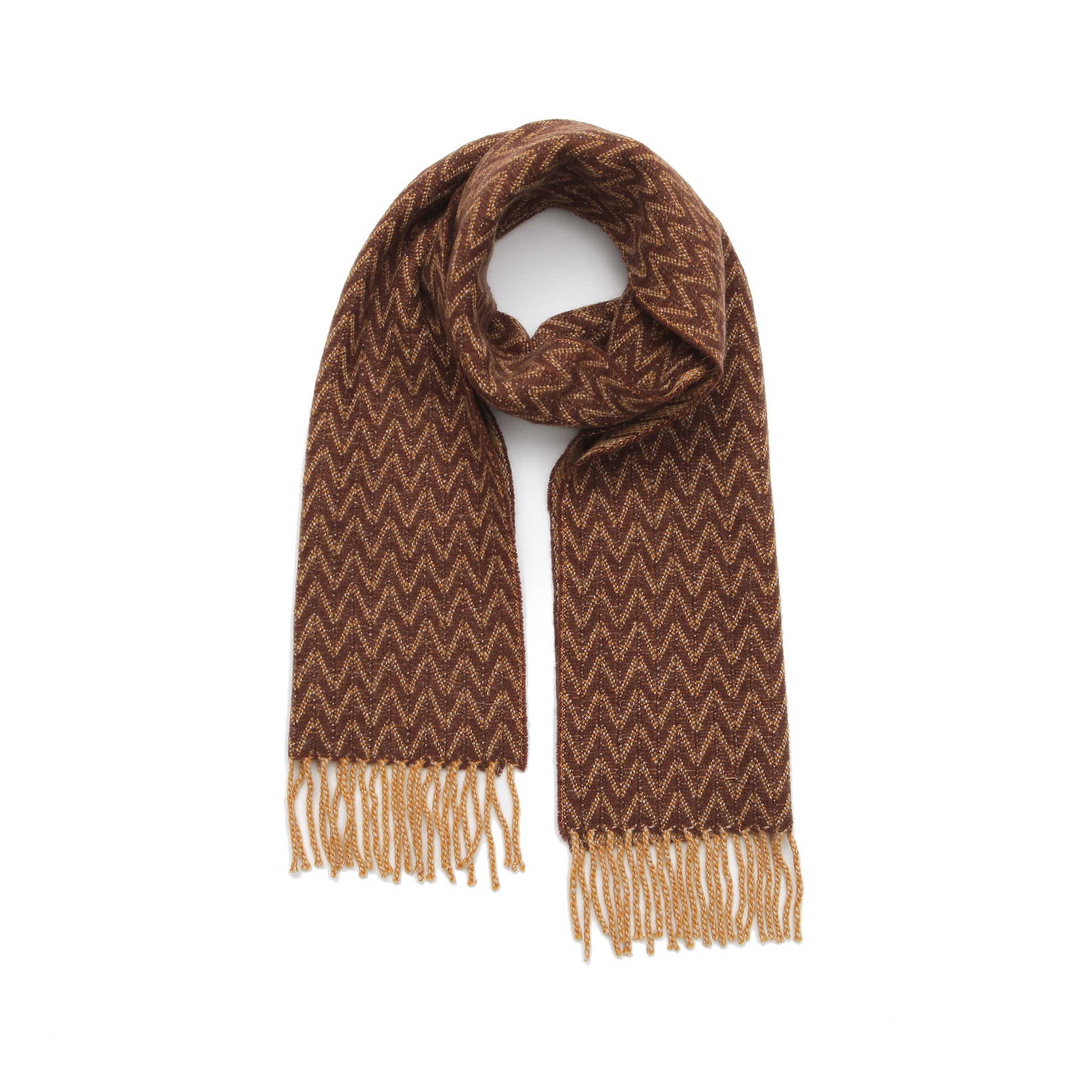 SLIM SHORT FRINGED CASHMERE SCARF DOLEN