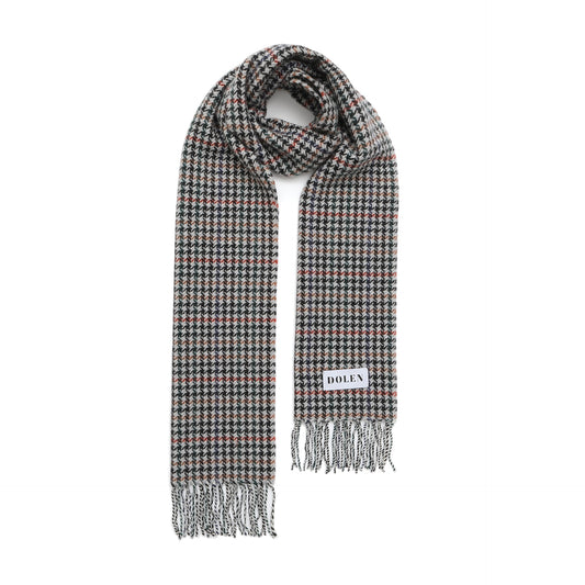 HOUNDSTOOTH CASHMERE SCARF