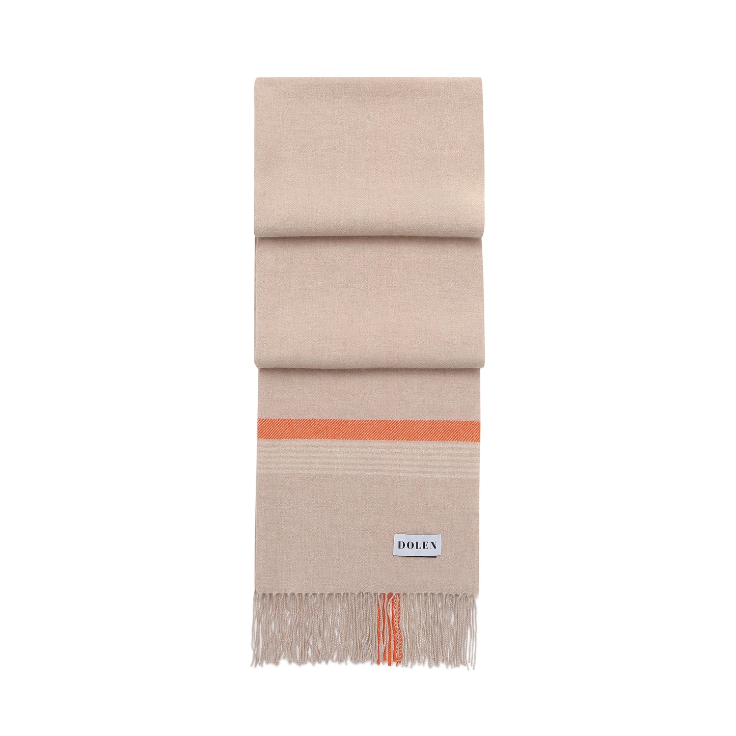 FRINGED CASHMERE SCARF