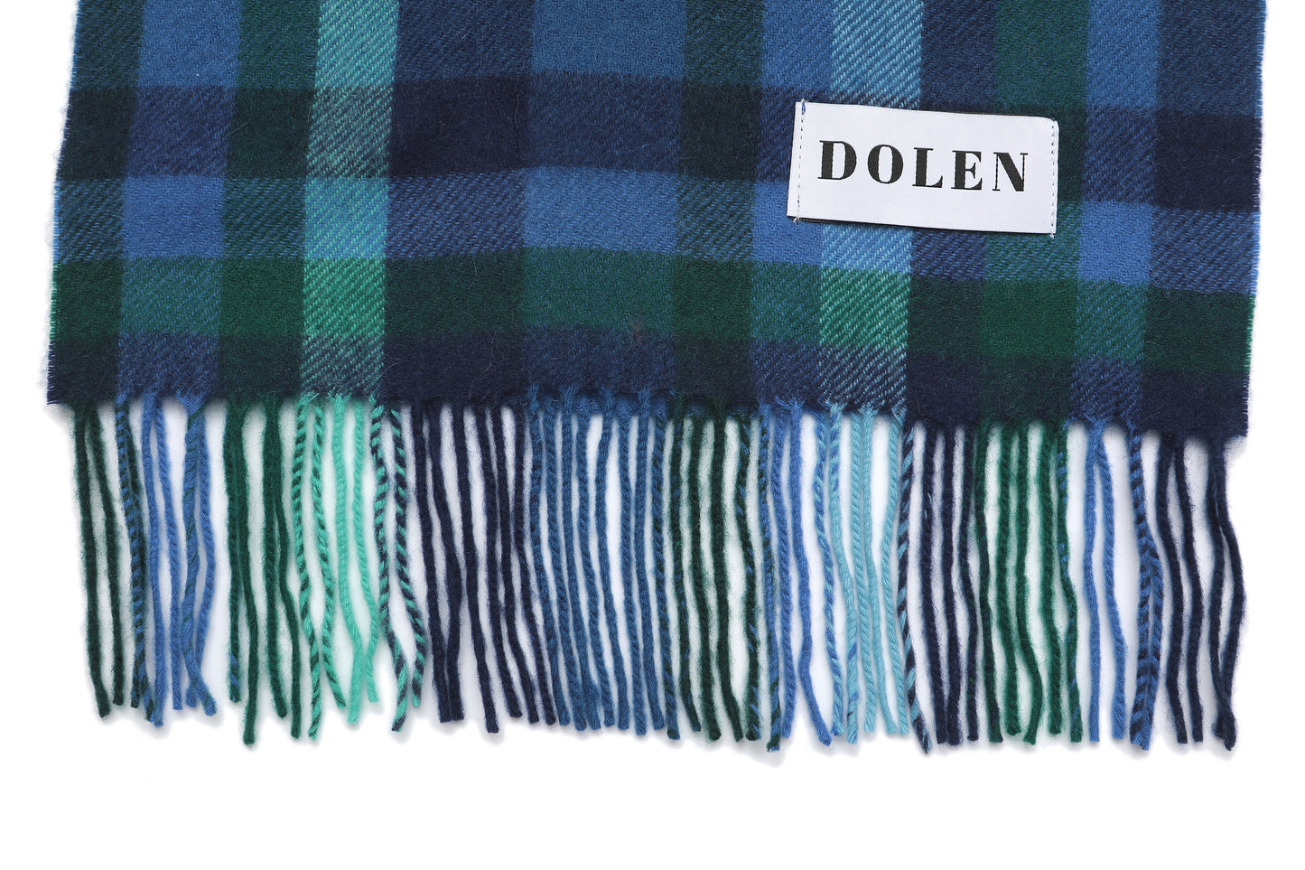 CHECKED CASHMERE SCARF