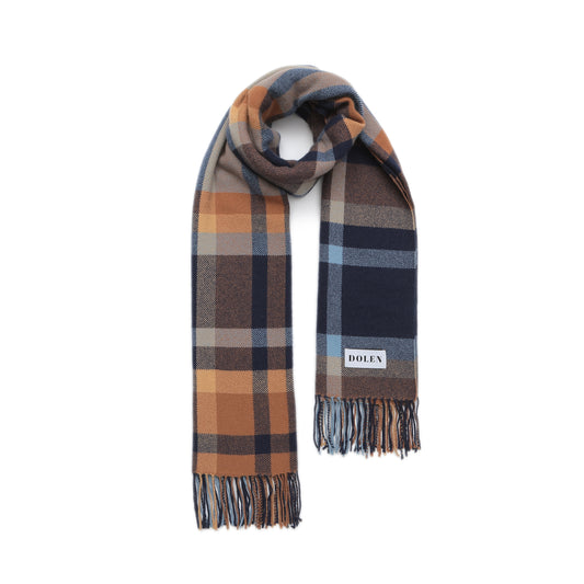 CHECKED CASHMERE SCARF