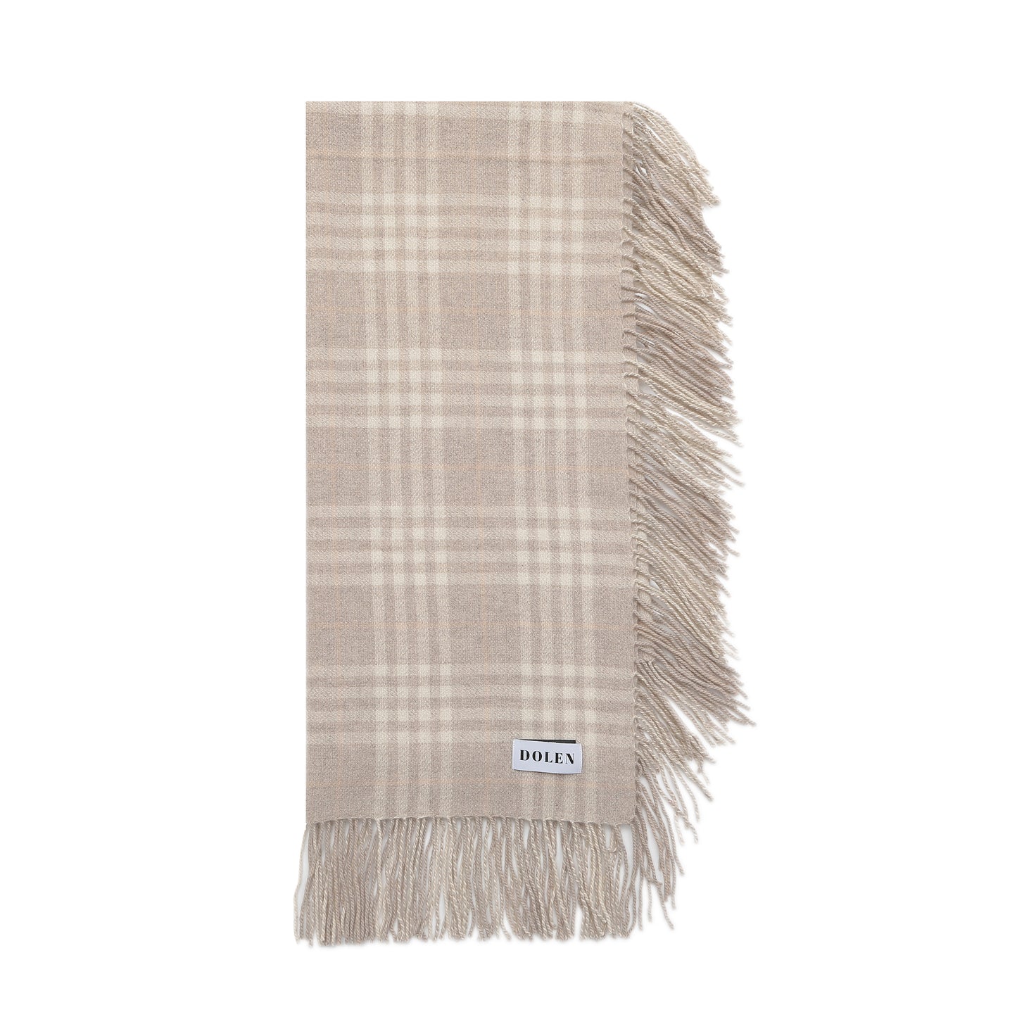 SQUARE CHECKED CASHMERE STOLE