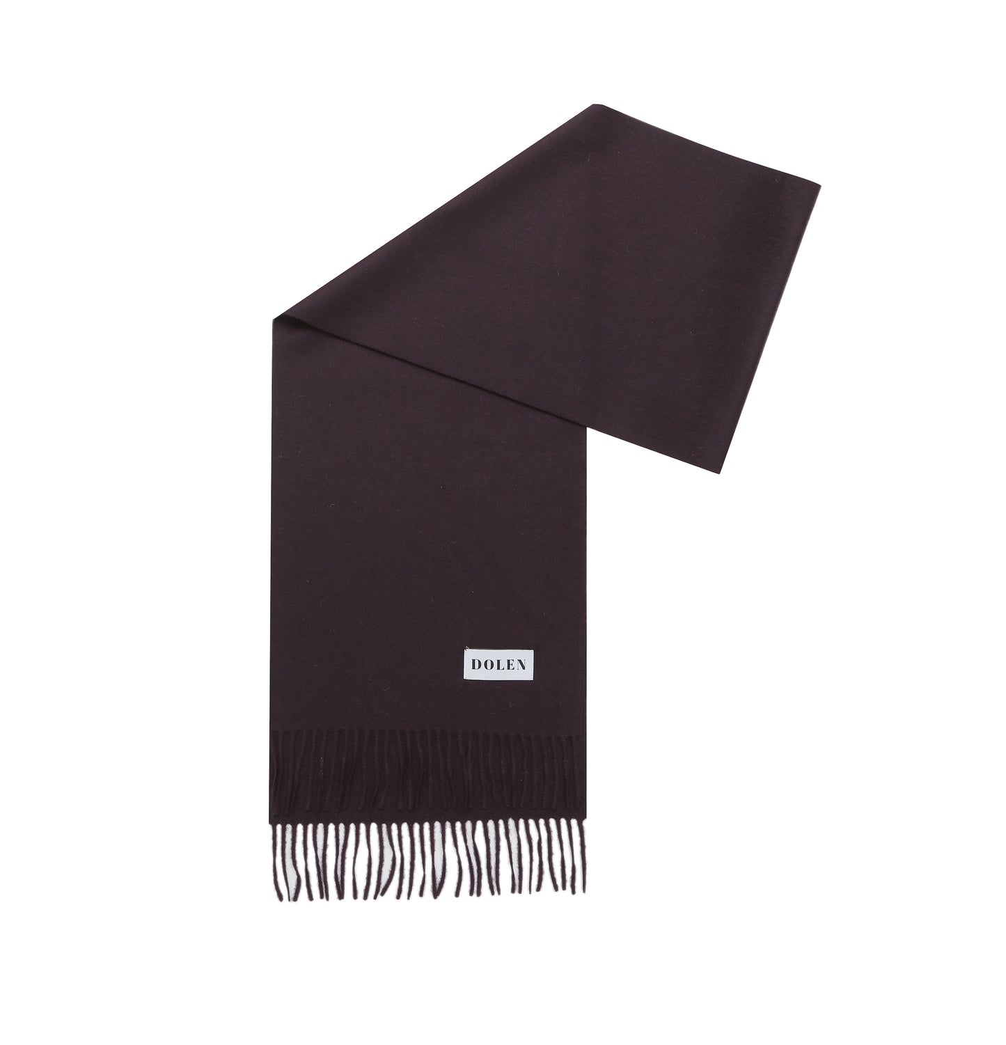 CLASSIC CASHMERE SCARF-DARK MULBERRY